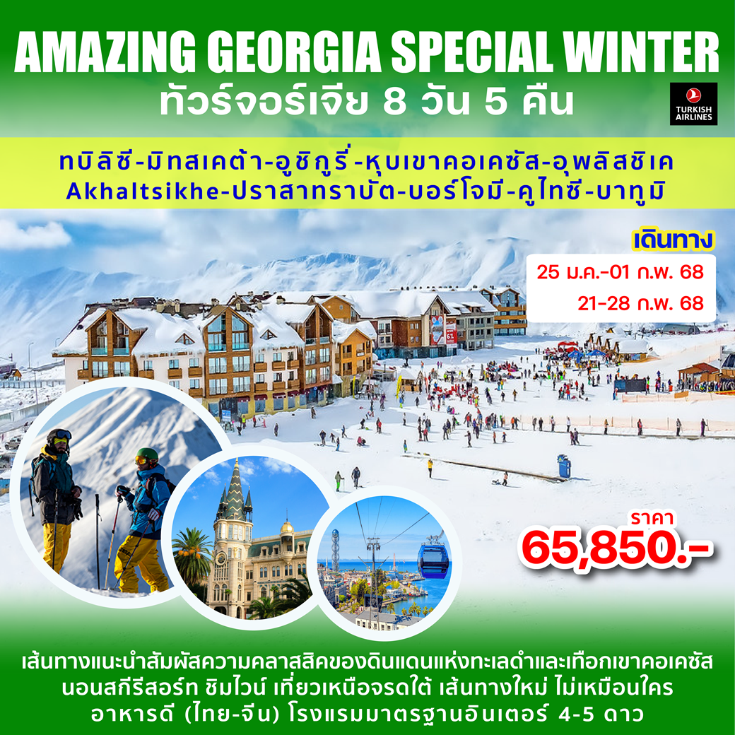 AMAZING GEORGIA SPECIAL WINTER 8D5N